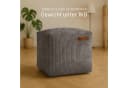 Green Bean Pouf Cube Cord Indoor Sitzhocker Sitzkissen Fußhocker Relax-Sessel Bild 3