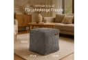 Green Bean Pouf Cube Cord Indoor Sitzhocker Sitzkissen Fußhocker Relax-Sessel Bild 5