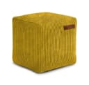 Green Bean Pouf Cube Cord Sitzhocker Lederimitat 40x40 cm Bild 2