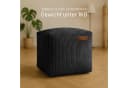 Green Bean Pouf Cube Cord Sitzhocker Schwarz Lederimitat Bild 3