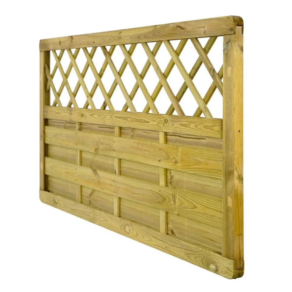 GartenLand Dichtzaun Vario Massiv Extra Stabil Kiefernholz KDI - Bild 3