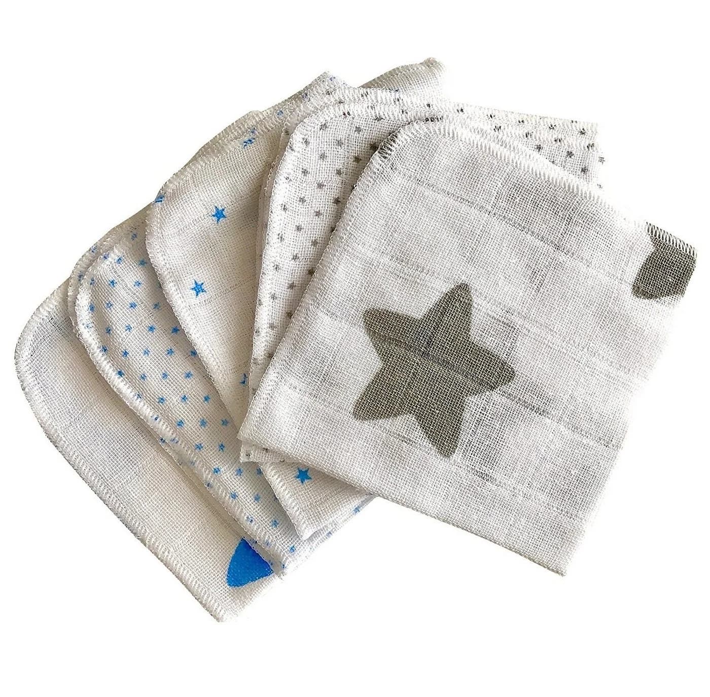 Babymajawelt Mull-Waschlappen 5 Stück Premium Baumwolle 25x25 cm - Bild 2