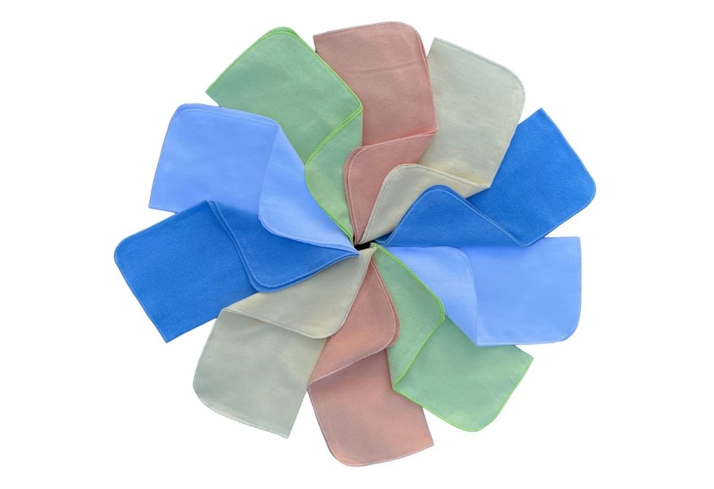 Babymajawelt Baby Waschlappen 25x25cm Baumwolle Bunt 10er Pack - Bild 2