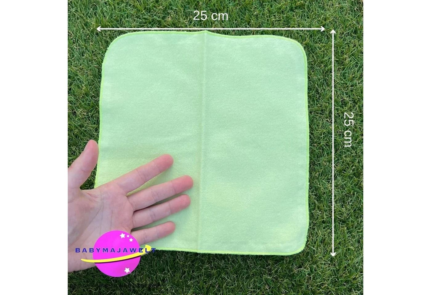 Babymajawelt Baby Waschlappen 25x25cm Baumwolle Bunt 10er Pack - Bild 5