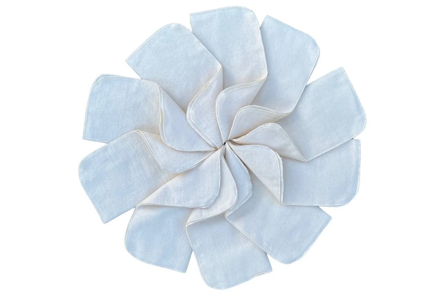 Babymajawelt Waschlappen Ultraweich 25x25cm Baumwolle Beige 10-St - Bild 2