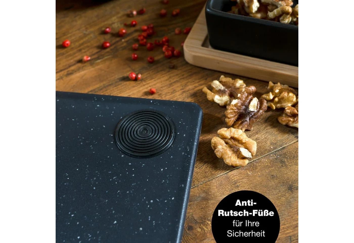 Moritz & Moritz Schneidebrett Granitoptik Schwarz Kunststoff - Bild 4