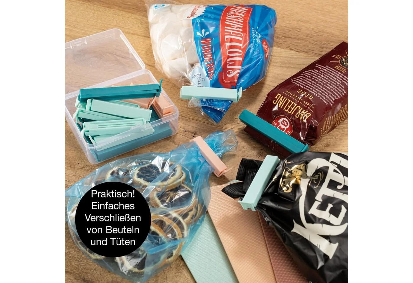 Moritz & Moritz 24 Verschlussclips bunt für Lebensmittelaufbewahrung - Bild 4