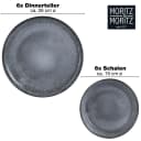 Moritz & Moritz Tafelservice 12-tlg. Anthrazit Geschirr Set Bild 5