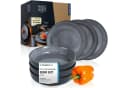 Moritz & Moritz Suppenteller 6-tlg. Anthrazit Porzellan Bild 2