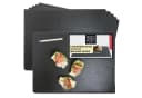 Moritz & Moritz Servierplatte Schiefer 6er Set 20x30 cm mit Kreidestift Bild 2