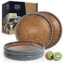 Moritz & Moritz Tafelservice SOLID 4x Dinnerteller Beige/Grau Steinzeug Bild 2