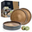Moritz & Moritz Dessertteller Set 4-tlg. Beige/Grau Steinzeug Bild 2