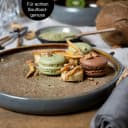 Moritz & Moritz Dessertteller Set 4-tlg. Beige/Grau Steinzeug Bild 5