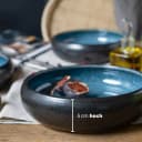 Moritz & Moritz Suppenteller 4x Blau/Mattschwarz Steinzeug Bild 5