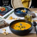 Moritz & Moritz Suppenteller Set 4-tlg. Blau/Braun Steinzeug Bild 4