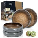 Moritz & Moritz Suppenteller 4er Set Beige Grau Steinzeug Bild 2