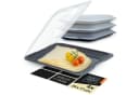 Moritz & Moritz Frischhaltedosen 4er Set Stapelbar Grau Kunststoff Bild 2