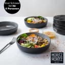 Moritz & Moritz 6x Suppenschüssel Anthrazit Porzellan Bowl Set Bild 1