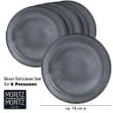 Moritz & Moritz 6x Suppenschüssel Anthrazit Porzellan Bowl Set Bild 5