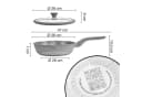 Moritz & Moritz Bratpfanne 26 cm mit Deckel Grau Aluminium Antihaft Bild 1