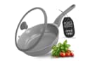 Moritz & Moritz Bratpfanne 26 cm mit Deckel Grau Aluminium Antihaft Bild 2