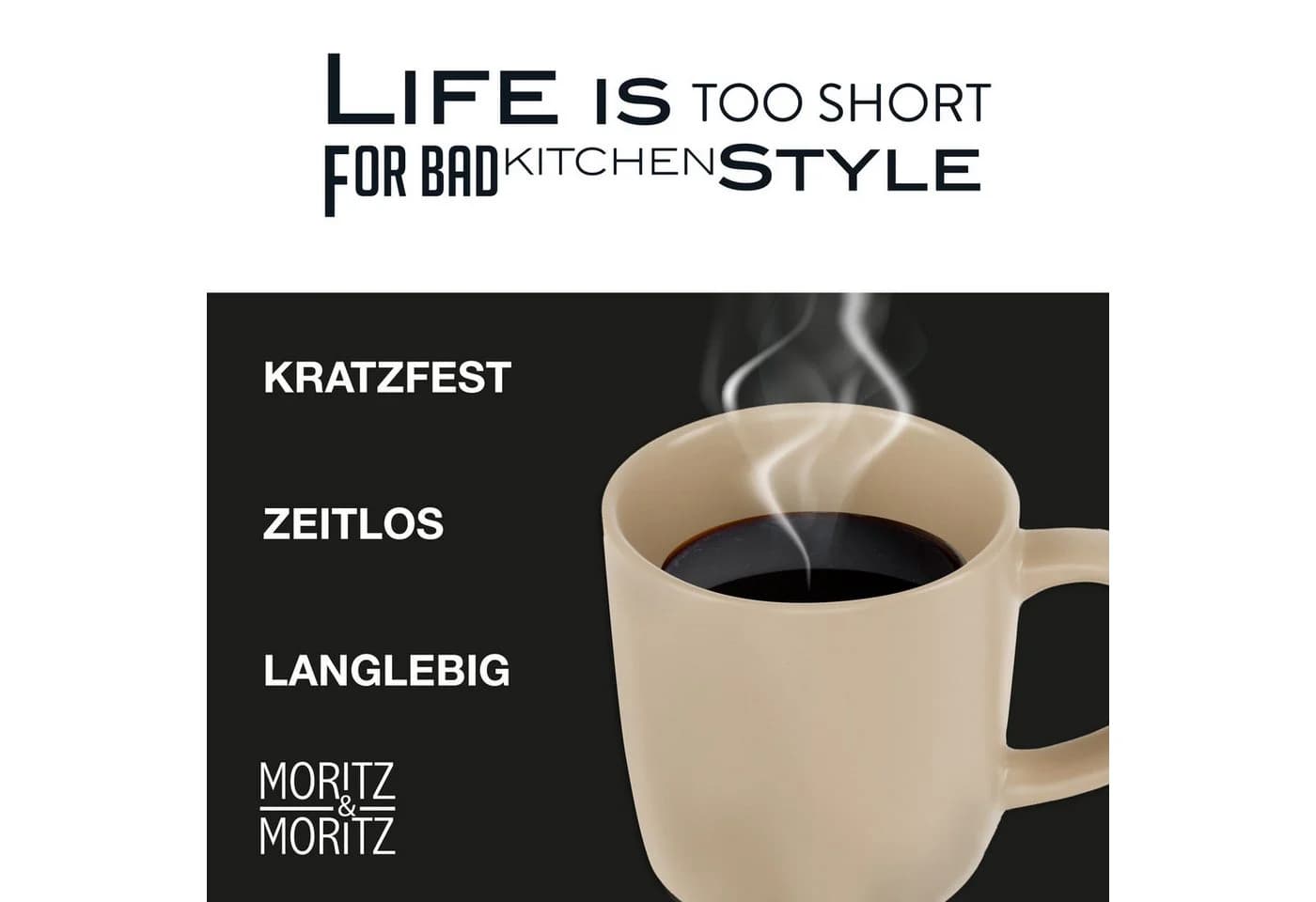 Moritz & Moritz Tasse NORDIC 6x Taupe Steinzeug - Bild 3