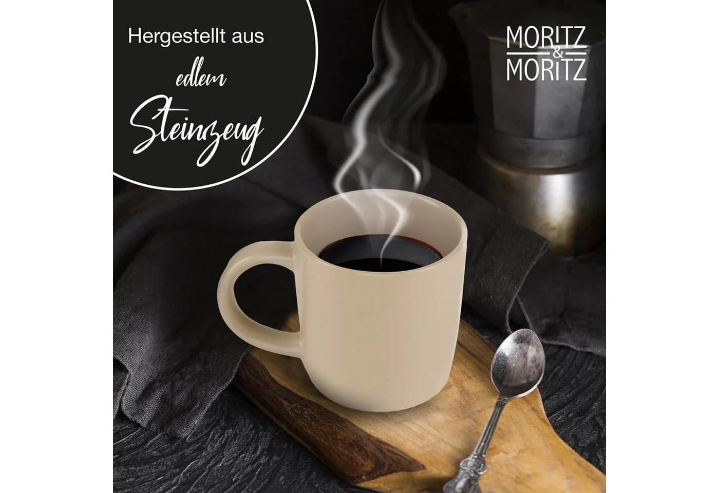 Moritz & Moritz Tasse NORDIC 6x Taupe Steinzeug - Bild 5