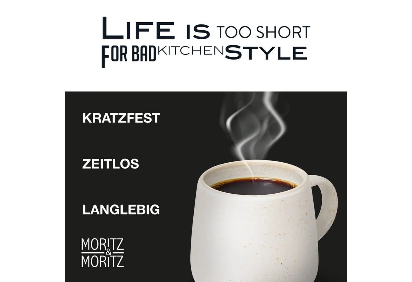 Moritz & Moritz Tassen-Set SOLID UNI 6-tlg. Weiß Steinzeug - Bild 3