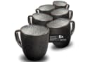 Moritz & Moritz Tassen Set 6-tlg. Organic Grau Schwarz Steinzeug Bild 2