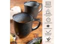 Moritz & Moritz Tassen Set 6-tlg. Organic Grau Schwarz Steinzeug Bild 4