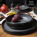 Moritz & Moritz Tafelservice SOLID 24-tlg. Grau/Schwarz Steinzeug Bild 4
