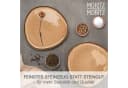 Moritz & Moritz Servierplatte ORGANIC 2er Set Beige Steinzeug Bild 3