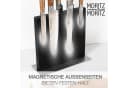 Moritz & Moritz Magnet-Messerblock Schwarz Edelstahl Bild 4