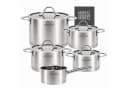 Moritz & Moritz Topf-Set Edelstahl 9-teilig mit Glasdeckel Bild 2