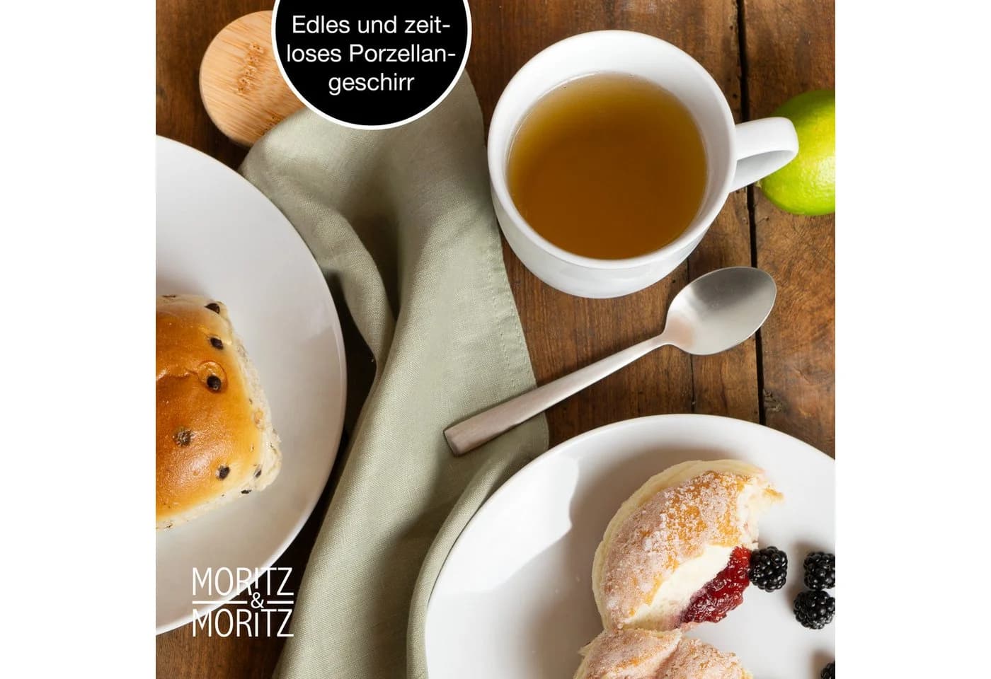 Moritz & Moritz Tafelservice BASIC 48-tlg. Weiß für 12 Personen - Bild 4
