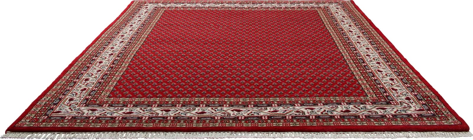 Orientteppich THEKO "Chandi Mir" Gr. 4 Rot/Creme 170x240 cm Schurwolle