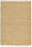 THEKO Happy Cotton Fleckerl Teppich Handgewebt Beige Bild 1