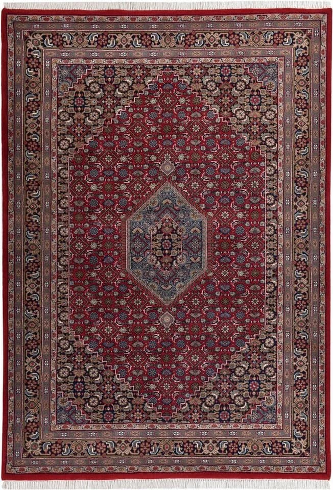 THEKO Orientteppich Benares Bidjar Rot Handgeknüpft