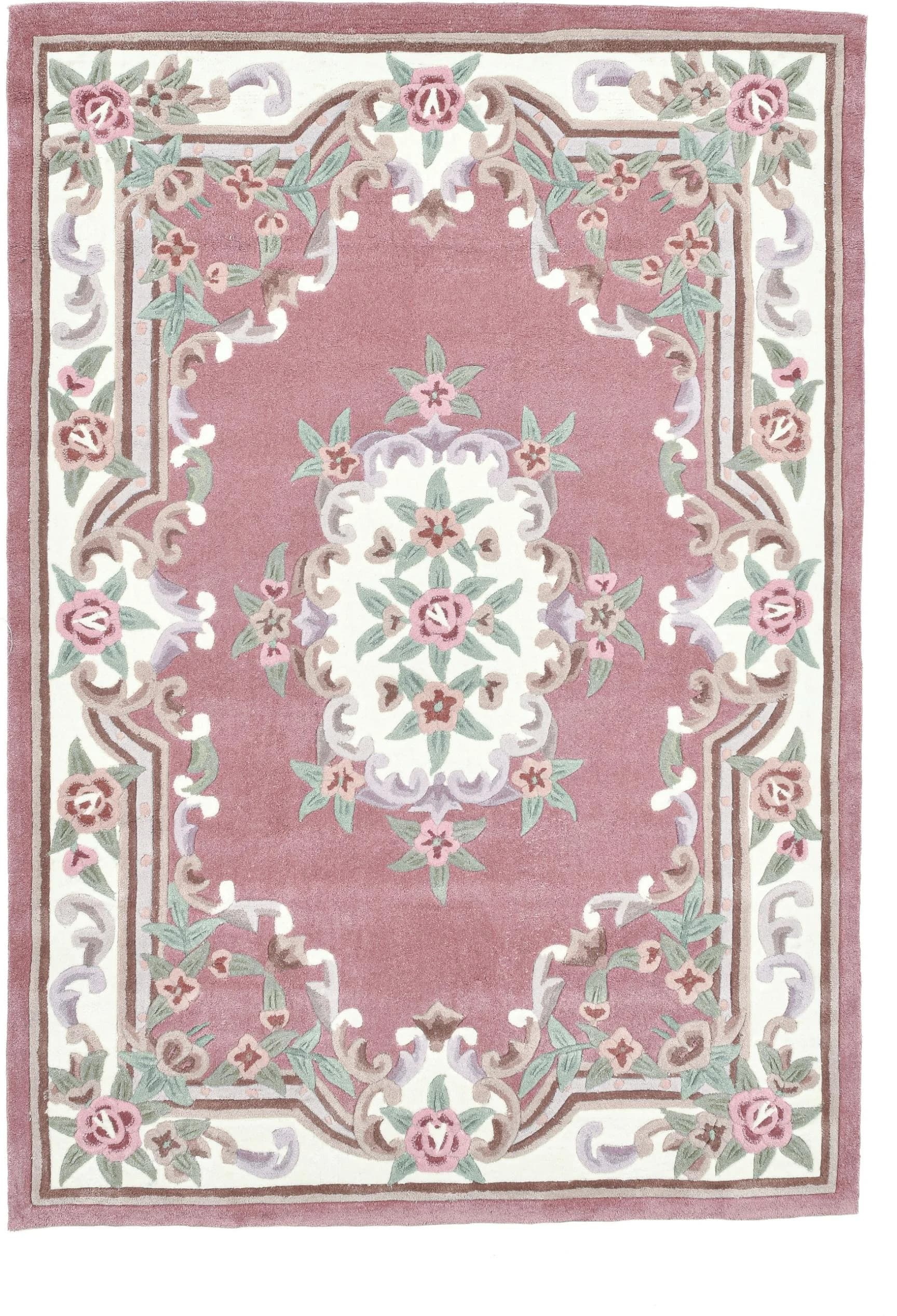 Teppich THEKO Ming Rosa Floral Orientalisch