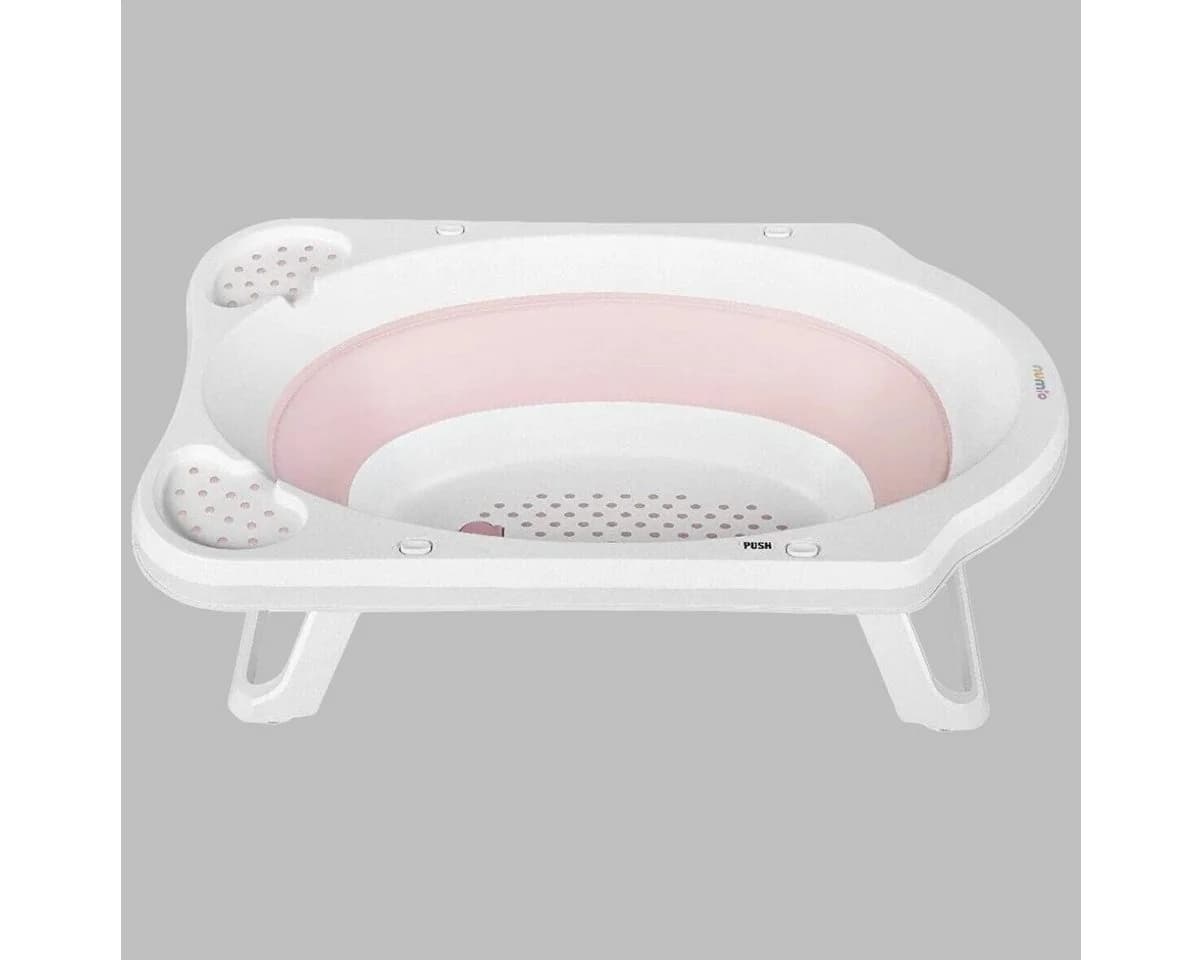 Uzman Babybadewanne Faltbar mit Liegenetz Rosa 4-teilig - Bild 4