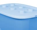 ONDIS24 Spielzeugbox Funny Aufbewahrungsbox mit Rädern Blau Bunt Bild 3