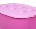 ONDIS24 Aufbewahrungsbox Funny Spielzeugkiste Violett mit Rädern Bild 3