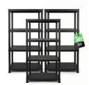 ONDIS24 Steckregal 3er Pack Anthrazit Kunststoff Schwerlastregal Bild 2