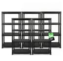 ONDIS24 Steckregal 5er Pack Anthrazit Kunststoff Schwerlast Bild 2