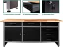 ONDIS24 Werkbank Karsten Schwarz Metall mit 6 Schubladen Bild 2