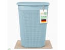 ONDIS24 Wäschekorb Filo 60L Blau Kunststoff Belüftet Bild 2