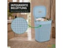 ONDIS24 Wäschekorb Filo 60L Blau Kunststoff Belüftet Bild 4