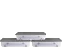 ONDIS24 Aufbewahrungsbox 35L Grau Transparent 3er Set Bild 2