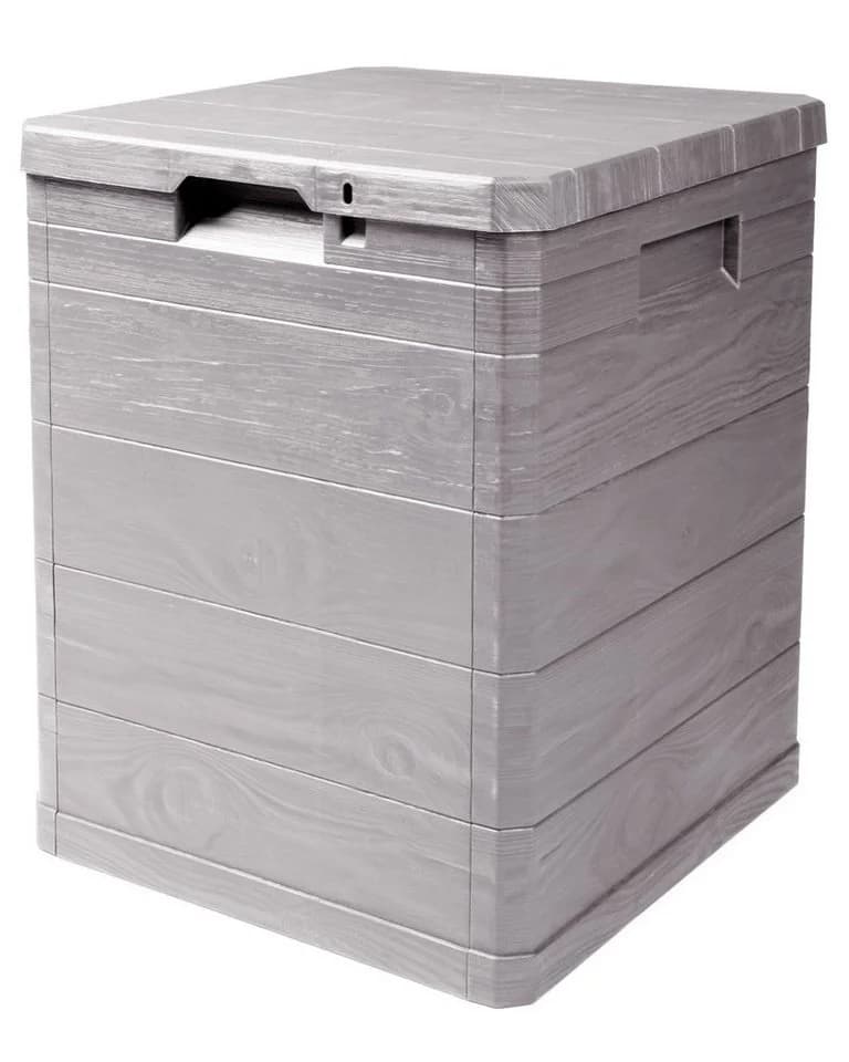 ONDIS24 Kissenbox Madera Mini 90L Grau Holzoptik - Bild 2