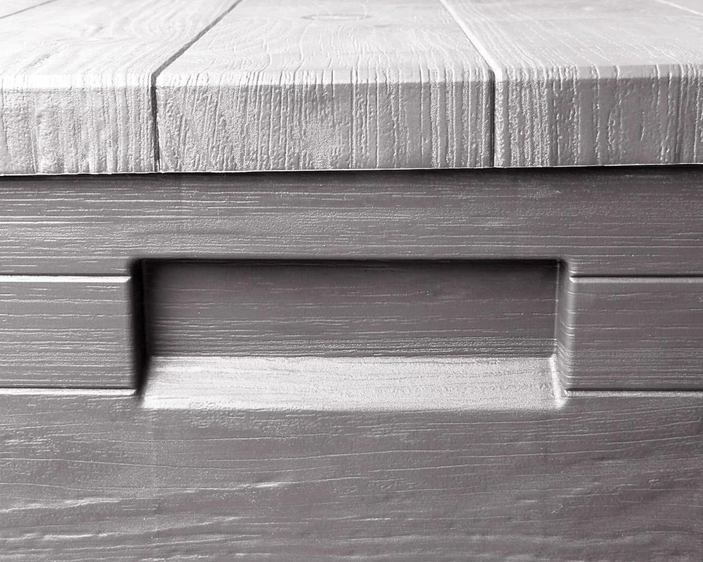 ONDIS24 Kissenbox Madera Mini 90L Grau Holzoptik - Bild 4